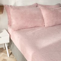Teddy Fleece Thermal Fitted Bed Sheet Light Super King Fitted