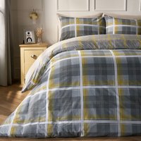 Denim Check Duvet Cover Pillowcase King