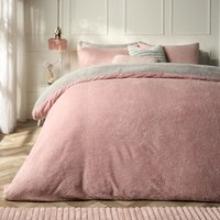 Reversible Teddy Duvet Cover Pillowcase Light Single