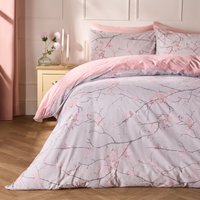 Spring Blossoms Print Duvet Cover Pillowcase Light King