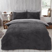 Reversible Teddy Duvet Cover Pillowcase Single