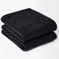 Warm Plain Fleece Throw Over Bed Blanket cm x 150 cm