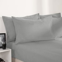 Plain Dyed Non Iron Fitted Bed Sheet Mid King Fitted