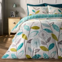 Allium Check Duvet Cover Pillowcase Double