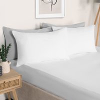 Plain Dyed Non Iron Fitted Bed Sheet Super King Fitted