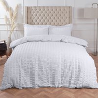 Seersucker Duvet Cover Pillowcase Bedding King