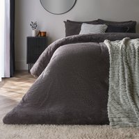 Thermal Soft Teddy Fleece Duvet Cover Bedding Set King