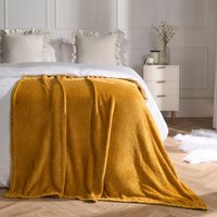 Luxury Large Waffle Honeycomb Mink Warm Throw cm x 150 cm