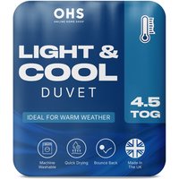 4.5 Tog Duvet Cool Summer Quilt Anti Allergy Single