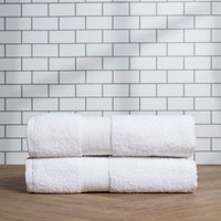 2 Pack 100% Cotton Bathroom Hand Towel
