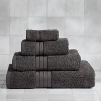 OHS 10 Pack of 100% Cotton Bath Sheet Bathroom Towel in Charcoal