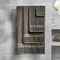 OHS 10 Pack of 100% Cotton Bathroom Hand Towel in Grey