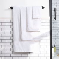 OHS 10 Pack of 100% Cotton Bathroom Hand Towel in White