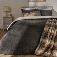 Reversible Teddy Duvet Cover Pillowcase Super King