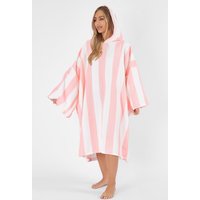 Stripe Poncho Towel Hooded Absorbent Bath Robe Light