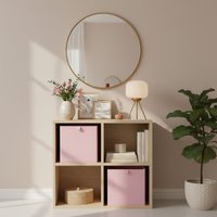 Pack 8 Plain Folding Storage Boxes Light