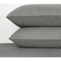2 x Soft Plain Cotton Housewife Pillowcases
