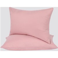 2 Pack Soft Microfibre Wrinkle Resistant Housewife Pillowcases Light Standard Pillow Case