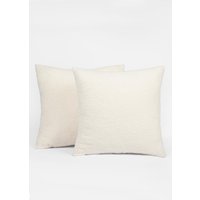 2 Pack Boucle Teddy Fleece Cushion Covers cm x 45 cm
