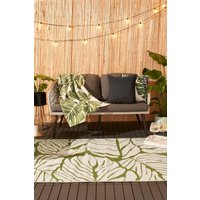 Palm Garden Outdoor Rug Large Waterproof Non Slip Area Reversible Mat cm x 170 cm