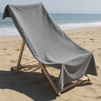 OHS Quick Dry Microfibre Beach Towel in Charcoal