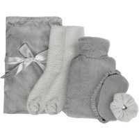 Cosy Fleece Winter Hot Water Bottle 5PC Gift Set