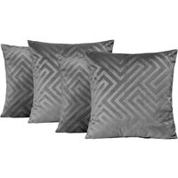 4 x Matte Geo Velvet Cushion Covers Soft cm x 45 cm