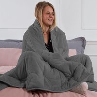 Teddy Fleece Sensory Sleep Therapy Weighted Blanket 125 x 180 cm cm x 200 cm