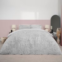 Teddy Duvet Cover Set Bedding Soft Fleece Faux Fur Shaggy King