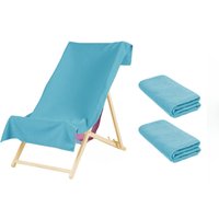 2 x Plain Microfiber Quick Dry Bath Beach Towel Bright