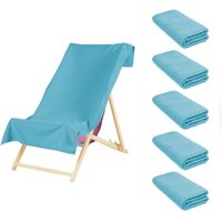 5 x Plain Microfiber Quick Dry Bath Beach Towel Bright