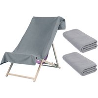2 x Plain Microfiber Quick Dry Bath Beach Towel