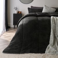 Teddy Fleece 10.5 TOG Coverless Duvet Pillowcase Bedding Set Double