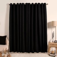 Pair Boucle Curtains Eyelet Blackout cm width x 228 cm drop