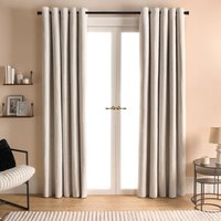 Pair Boucle Curtains Eyelet Blackout cm width x 183 cm drop