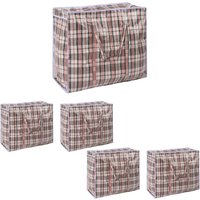 Laundry Bags Zip 5 x Extra Large Clothes Bedding Storage Bag Organiser