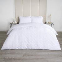 Geometric Embossed Duvet Cover Bedding Set Textured Double