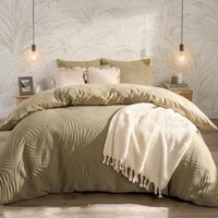 Pinsonic Palms Leaf Filled Duvet Cover Bedding Set King
