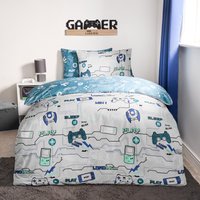 Gaming Duvet Cover Set Reversible Quilt Pillowcase Bedding Double