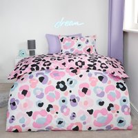 Leopard Reversible Duvet Cover Set Quilt Pillowcases Bedding Single