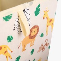 Set 2 Safari Storage Box Cubes Folding Space Saving Shelf Boxes