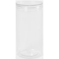Round Plastic Jar Food Storage Container Large Clear Lid