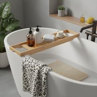 Wooden Bathroom Tub Rack Storage Caddy Shelf Tray Holder Tidy
