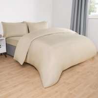 Plain Dyed Duvet Cover Pillowcase Bedding Set King