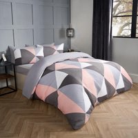 Geometric Pinsonic Duvet Cover Bedding Set Pillowcase Shapes Quilt Double