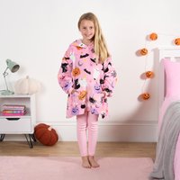 Halloween Hoodie Blanket Sherpa Lined Fleece Jumper Sweatshirt Pumpkin Throw
