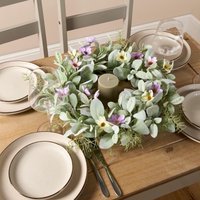 Artificial Flower Wreath Door Wall Home Party Table Decorations Winter Spring