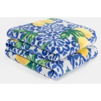 Wholesale Lemon 10 x Fleece Blanket Sofa Throw Joblot Mid cm x 150 cm