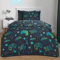 Coverless 10.5 Tog Gaming Duvet Pillowcase Quilt Soft Warm Bedding Set Single