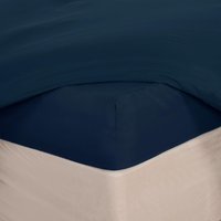 Plain Bed Sheet Microfibre Deep Fitted Soft Dark Single Fitted